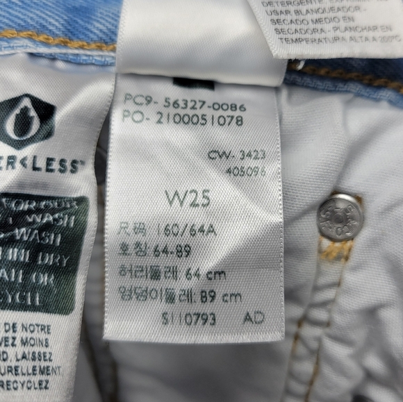 Levi’s 501 High-Rise Button Fly Denim Shorts Size 25 Premium - Picture 5 of 6